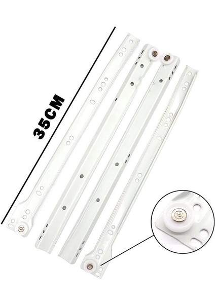 35CM 1 Takım Çekmece Rayı (4767) - 1OL5102-4613