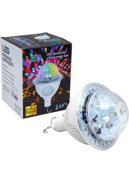 Bluetooth Destekli Animasyonlu 10 Watt Şarjlı Ufo Tip Disko Topu (4767) - ECK9291-3532 modelleri