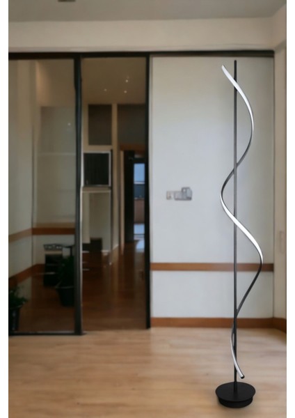Violet Modern Tasarım Siyah Renk Gün Işığı Ledli Salon - Yatak Odası LED Lambader