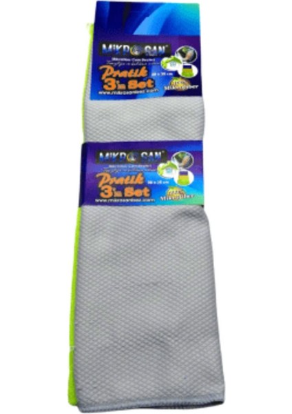 3lü - Pratik Set Mikrofiber Bez 30X35CM. (4767)
