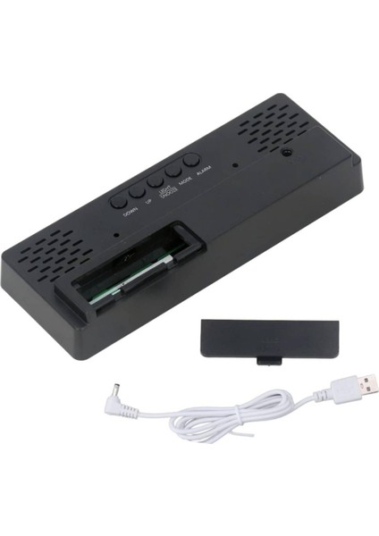 LED Dijital Masa Saati Renkli Termometre Alarm Takvimli Ses Kontrollü modelleri