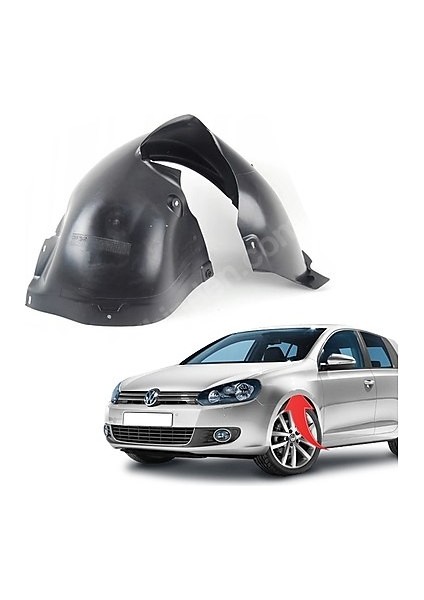 Çamurluk Davlumbazı Önün Arkası Sol Golf6 2009-2011