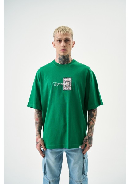 Erkek Expectation Nakışlı Oversize T-Shirt Benetton fiyatları