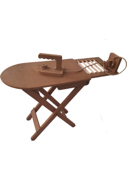 UltraNova Beyaz Ahşap Çocuk Ütü Masası, 3-6 yaş, şık ve kullanışlı tasarım