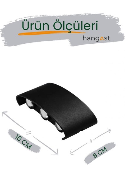 Modern HE-001 Dekoratif Çift Yönlü Iç Dış Mekan Duvar Aydınlatma LED Aplik Duvar Lambası Modern Apl