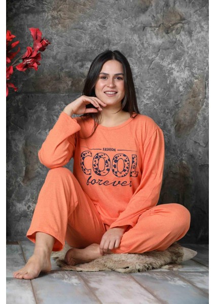 Yeni Modeller Uygun Fiyat Penye Kadın Pijama Takımı M952