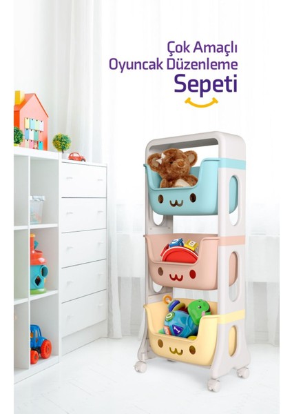 Beyaz Oyun ve Oyuncak Saklama Sepeti, Eğlenceli ve Pratik Düzenleme Çözümü fiyatları