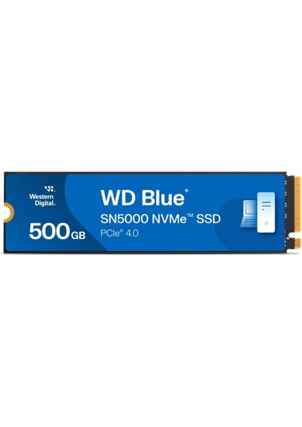 Wd Blue SN5000, WDS500G4B0E, 500GB, 5000/4000, Gen4, Nvme Pcıe M.2 2280, SSD