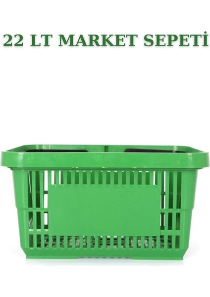 Yeşil 22 Litre 10 Adet Sepet Seti, Saplı, Plastik, Çok Amaçlı, Pratik, Hafif, Dayanıklı fırsatları