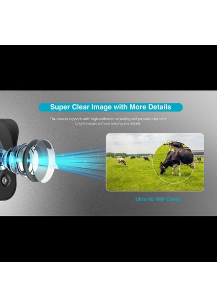 IPC-HFW2441DG-4G-SP-B-MAX 4mpix, 3,6mm Lens, H265+, 30MT Gece Görüşü, Dahili Mikrofon, IP67, Solar(Güneş Enerjili) Ip Kamera