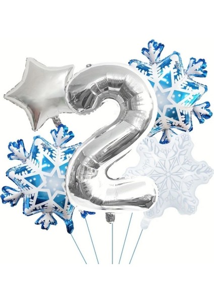 Kartanesi 2 Yaş Rakam Folyo Balon Set