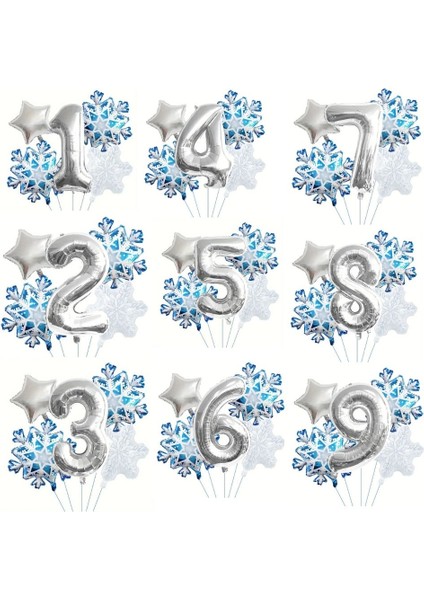 Kartanesi 5 Yaş Rakam Folyo Balon Set
