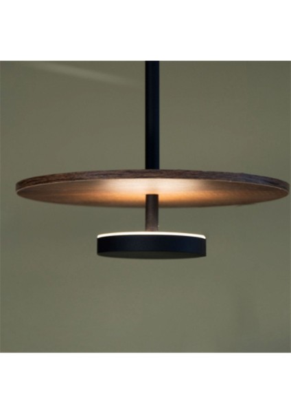 Bed Side Yatak Başı Sarkıt Ahşaplı LED Avize