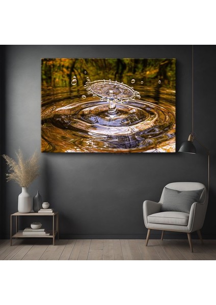 Su Damlası - Doğanın Muhteşem Detayı Kanvas Tablo