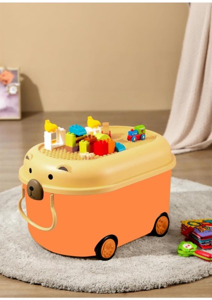 Çocuklar için Renkli Çok Amaçlı Saklama Kutusu, Şık ve Kullanışlı 57x39x33 cm fiyatları