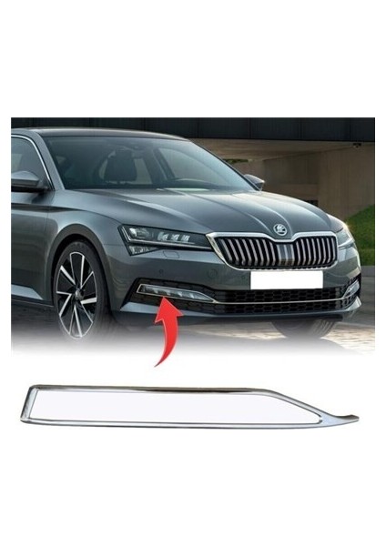 Sis Kapagı Üst Çıtası Krom Sağ Superb 2020>>