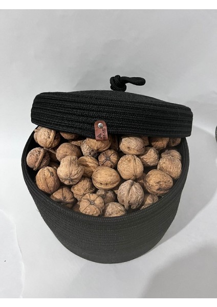 Çok Amaçlı Siyah Hasır Sepet, Banyo ve Mutfak Organizer, 25x15 cm, 1 Parça fiyatları