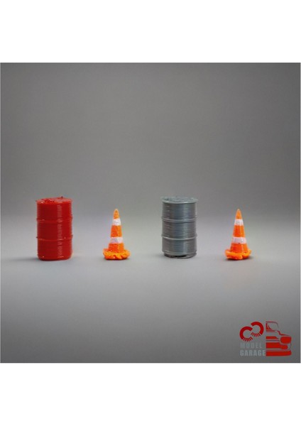 Diecast Araba İçin Diorama Seti - 1/64 Ölçek, Lift Duba, Varil Model - 12 Parça - 13+ Yaş için Oyunca indirimleri