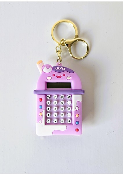 Kawaii Tasarım Mini Cep Hesap Makinesi, Labirent Oyunlu Anahtarlık (Karne Hediyesi)
