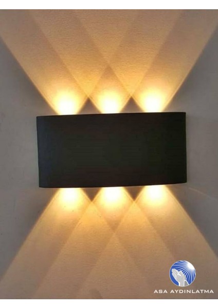 10W Dış Mekan Modern Aplik Haiti 3200K Günışığı Işık Rengi CT-8011 Siyah