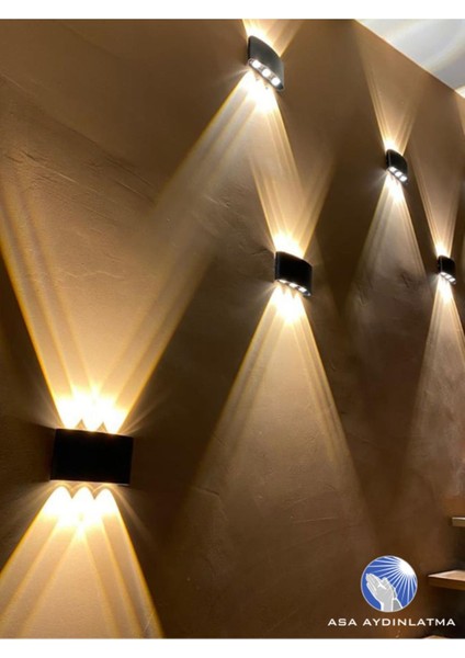 10W Dış Mekan Modern Aplik Haiti 3200K Günışığı Işık Rengi CT-8011 Siyah modelleri