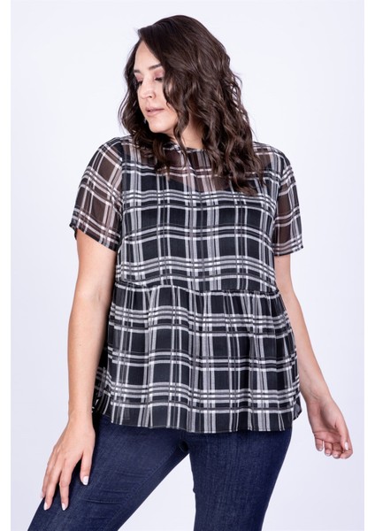 Şifon Büzgülü Bluz