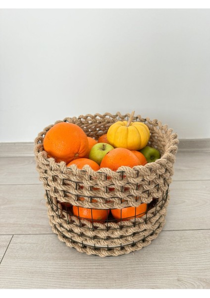 El yapımı doğal jüt çok amaçlı kahverengi sepet, şık ve kullanışlı tasarım modelleri