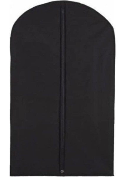 Hafif siyah takım elbise kılıfı, 10'lu, 60x100 cm, şık saklama çözümü