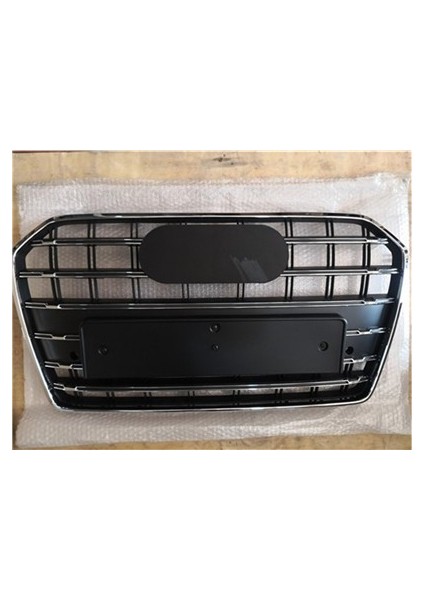 Ön Panjur Krom Çerçeve Krom Çizgili Mat Siyah 9 Petek Tr Plakalık 2014-2019