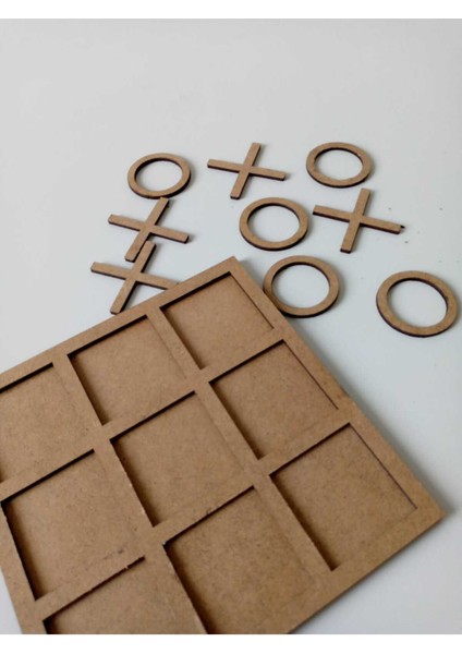 Ahşap Tic Tac Toe Oyunu - 1 Parça - 9+ Yaş için Eğlenceli Strateji Oyunu modelleri