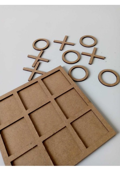Ahşap Tic Tac Toe Oyunu - 1 Parça - 9+ Yaş için Eğlenceli Strateji Oyunu fırsatları