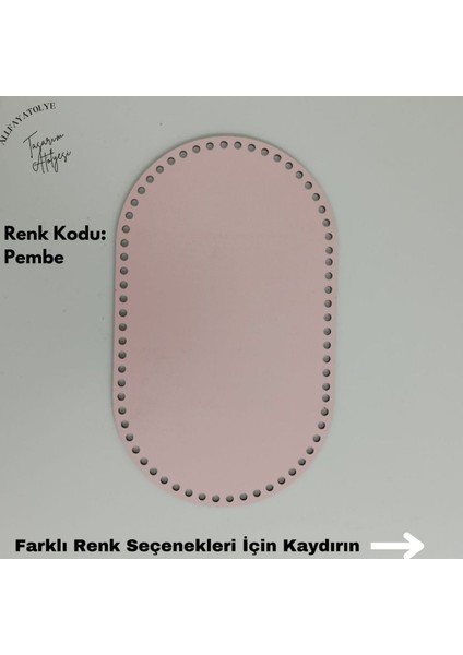 Ahşap Örgü Tabanlık Seti - 6 Adet, 25x15 cm, Delikli, Çok Renkli, Sunum İçin Ideal, Diğer Yaş Gruplarına Uygun