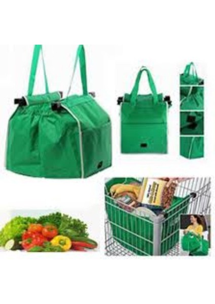Be Active Market Arabasına Takılabilen Alışveriş Çantası Yeşil 2 Adet Yollamaktayız fiyatları