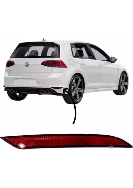 Reflektör Arka Tampon Sag Golf7.5 2014-2020