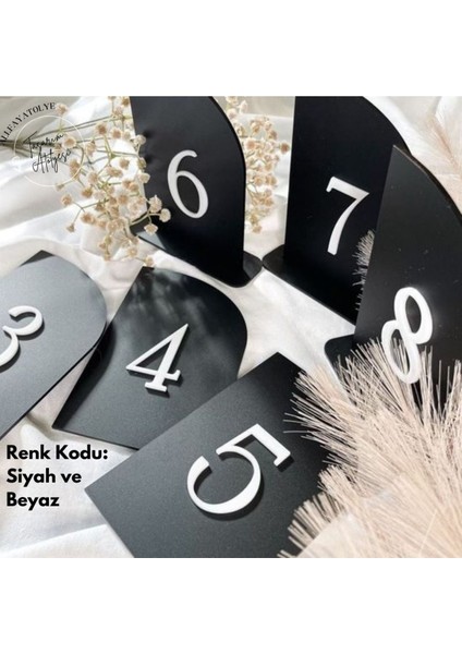 Ahşap Masa Numarası Numaratörü - 1-20 Arası - Cafe, Restoran, Otel İşletmeler için - Çok Renkli - 1 Parça