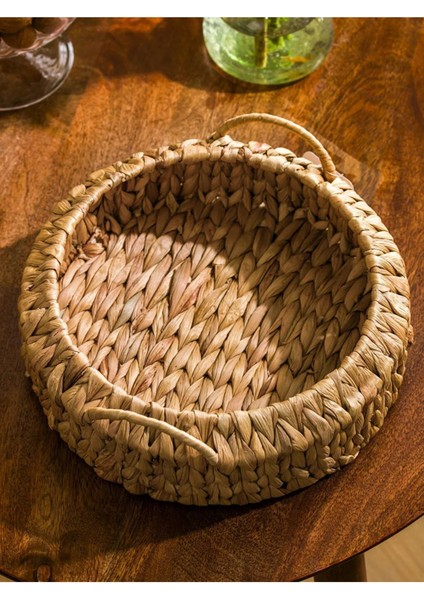 Kahverengi doğal hasır sepet, şık ve fonksiyonel 27 cm dekoratif ürün fiyatları