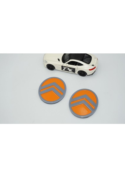 Citroen C3 C4 C5 C6 Turuncu Gri Abs Yan Kanatlar Logo Arma Seti