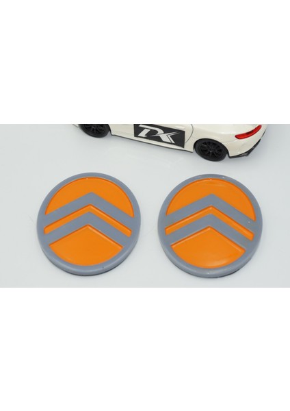 Citroen C3 C4 C5 C6 Turuncu Gri Abs Yan Kanatlar Logo Arma Seti