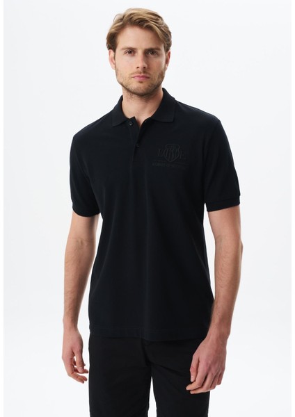 Erkek Yazı Baskılı Regular Fit % 100 Pamuk Pike Polo Yaka Tişört Y29374355602 modelleri