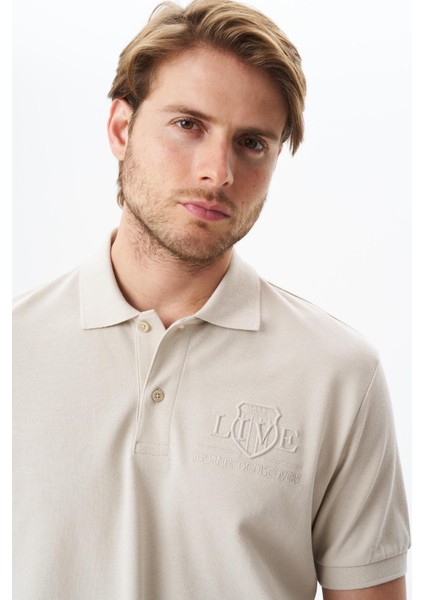 Erkek Yazı Baskılı Regular Fit % 100 Pamuk Pike Polo Yaka Tişört Y29374355602 fiyatları
