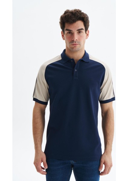 Erkek Regular Fit Basic % 100 Pamuk Pike Reglan Kollu Polo Yaka Tişört Y29374354602