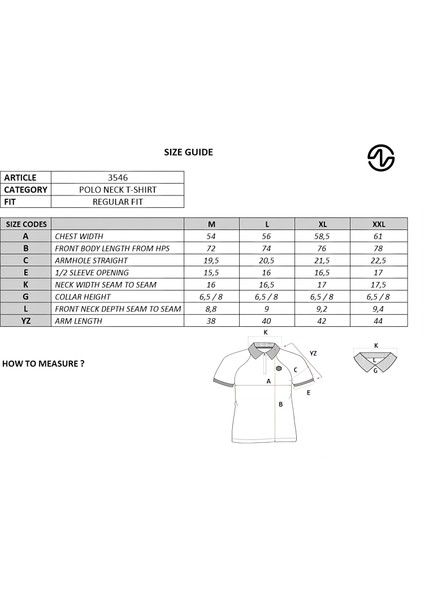 Erkek Regular Fit Basic % 100 Pamuk Pike Reglan Kollu Polo Yaka Tişört Y29374354602