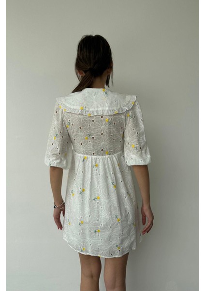 Bebe Yakalı Brode Elbise fırsatları