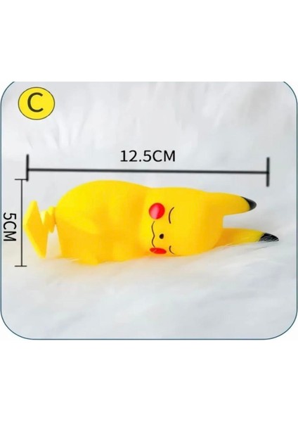 Işıklı Pokemon Pikaçhu Uyku Arkadaşı Oyuncak
