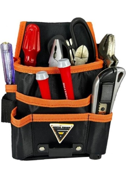 Alet Edevat Malzeme Elektrikçi Tekniker Bel Çantası Siyah