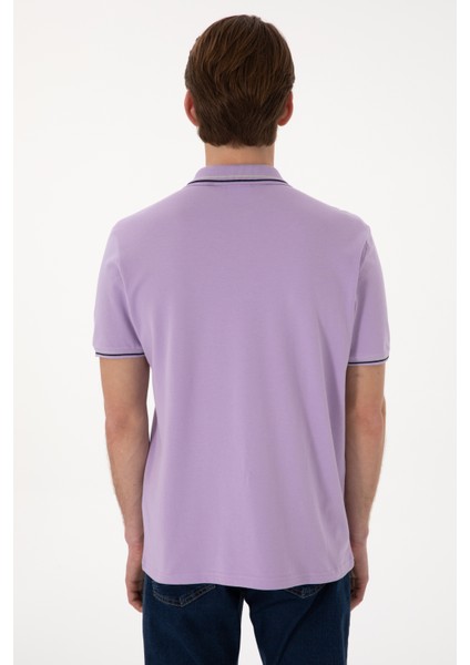 Erkek Lila Tişört Basic 50306011-VR034