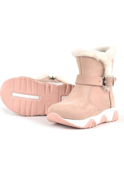 plus Deri Pudra Pembe Bebek Bot
