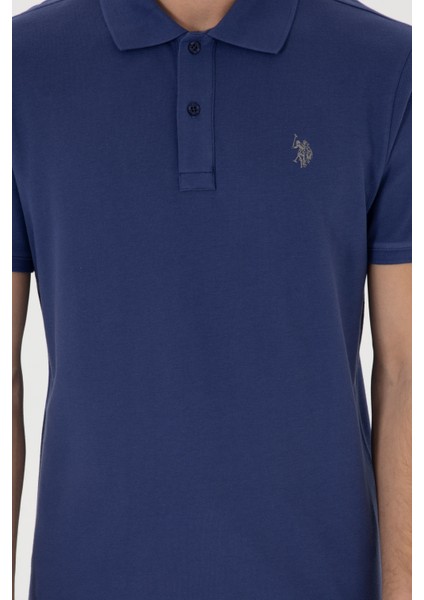 Erkek Açık Lacivert Tişört Basic 50297984-VR059