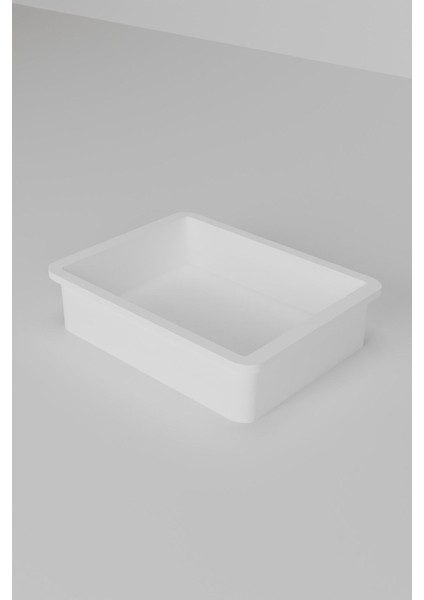 Beyaz 4’lü oyuncak sepeti seti, kolay montaj, dayanıklı plastik, pratik kullanım