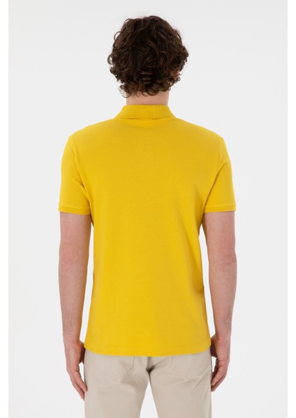 Erkek Koyu Sarı Tişört Basic 50305929-VR094